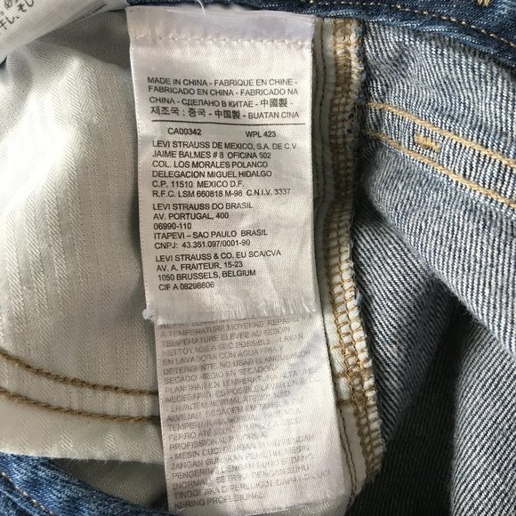 Levi's Women's Straight Leg Jeans - Dark Blue - Picture 11 of 11